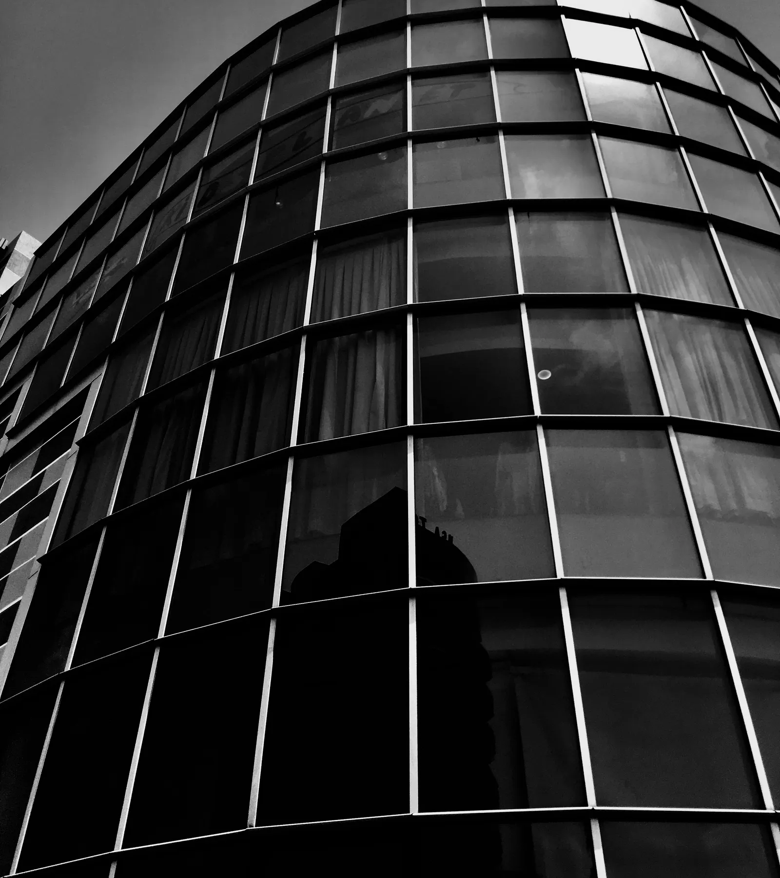 Monochrome glass architecture in Accra